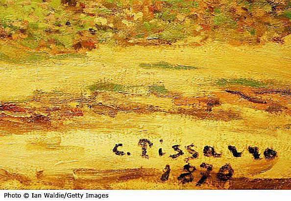 Sygnatura słynnego impresjonisty Camille'a Pissarro
