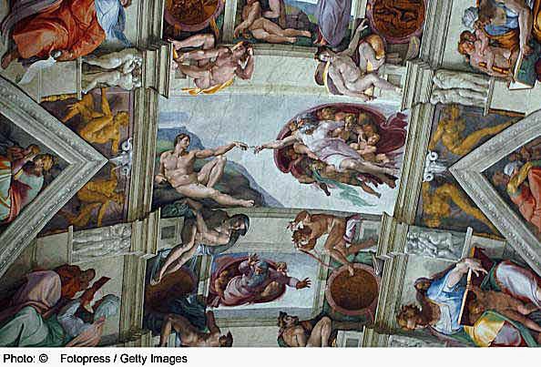 Sufit Kaplicy Sykstyńskiej - Michelangelo