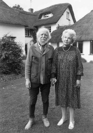 Sir William Golding i żona Ann