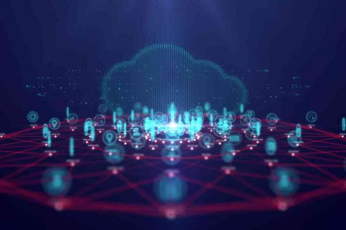 Ilustracja koncepcji hostingu w chmurze