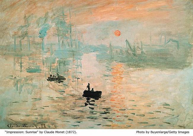 Wschód słońca - Monet (1872)