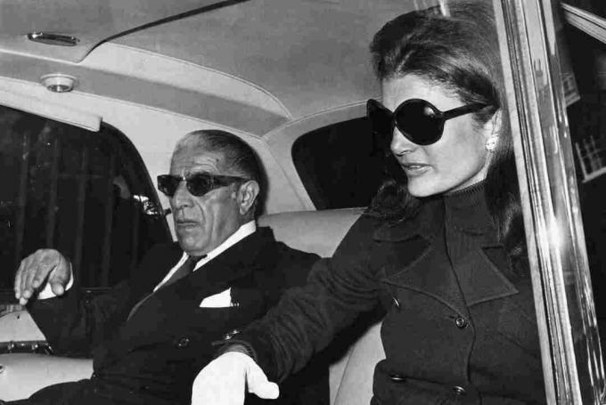 Zdjęcie Arystotelesa Onassis i Jacqueline Kennedy Onassis