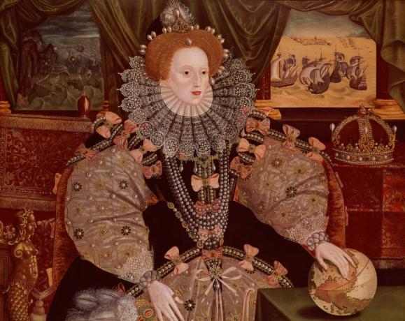 Elizabeth I, Armada Portrait, c.1588 (olej na panelu)