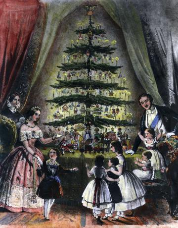 Choinka i rodzina, 1848.