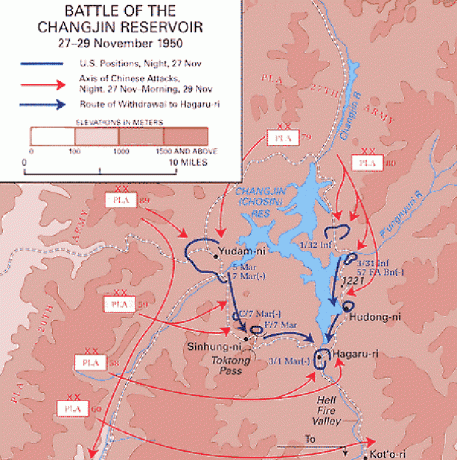 Mapa zbiornika Chosin