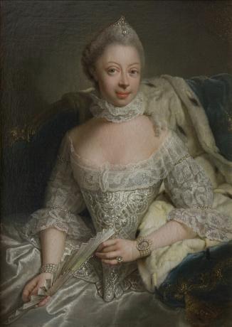 Portret księżniczki Charlotte z Meklemburgii-Strelitz (1744–1818)