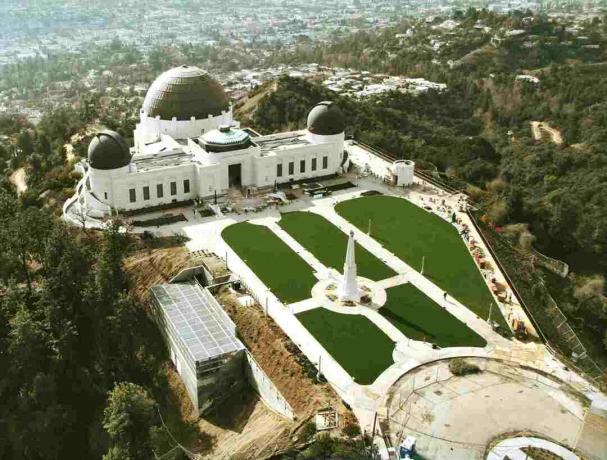 Obserwatorium Griffith z powietrza.