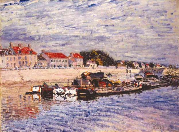 Alfred sisley barki na loing