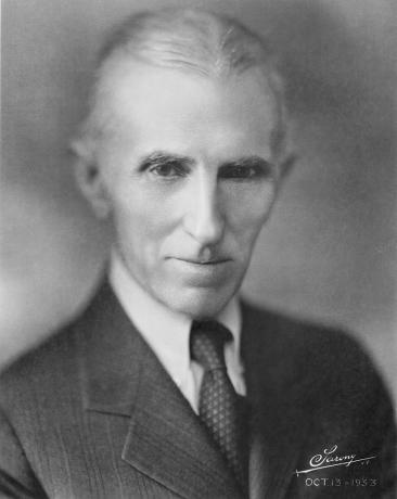 Nikola Tesla w 1934 r