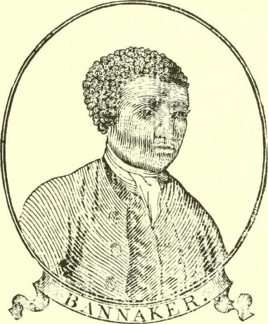drzeworyt portret Benjamina Bannekera ze strony tytułowej almanachu
