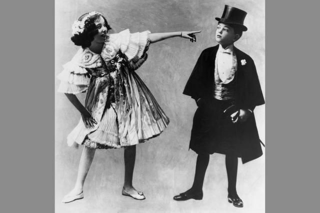 Adele i Fred Astaire, akt wodewilu brata i siostry, około 1905 r