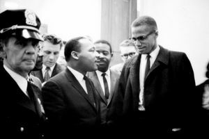 Malcolm X i Martin Luther King Jr. spotykają się w 1964 roku