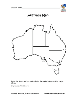 Mapa przeglądowa Australii
