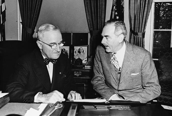 Zdjęcie Harry'ego S. Truman i Dean Acheson